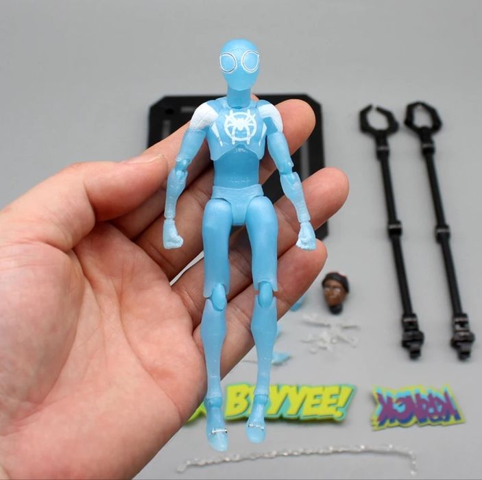 Action figure invisible Miles Morales Spider man into the spider verse