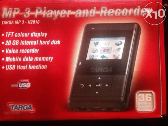 Leitor Mp3 TARGA 20GB