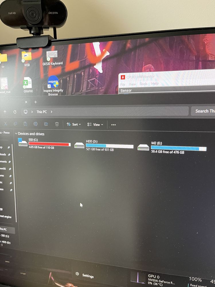 Komputer gamingowy Intel i5 11400F RTX 3060ti ASUS ZOTAC
