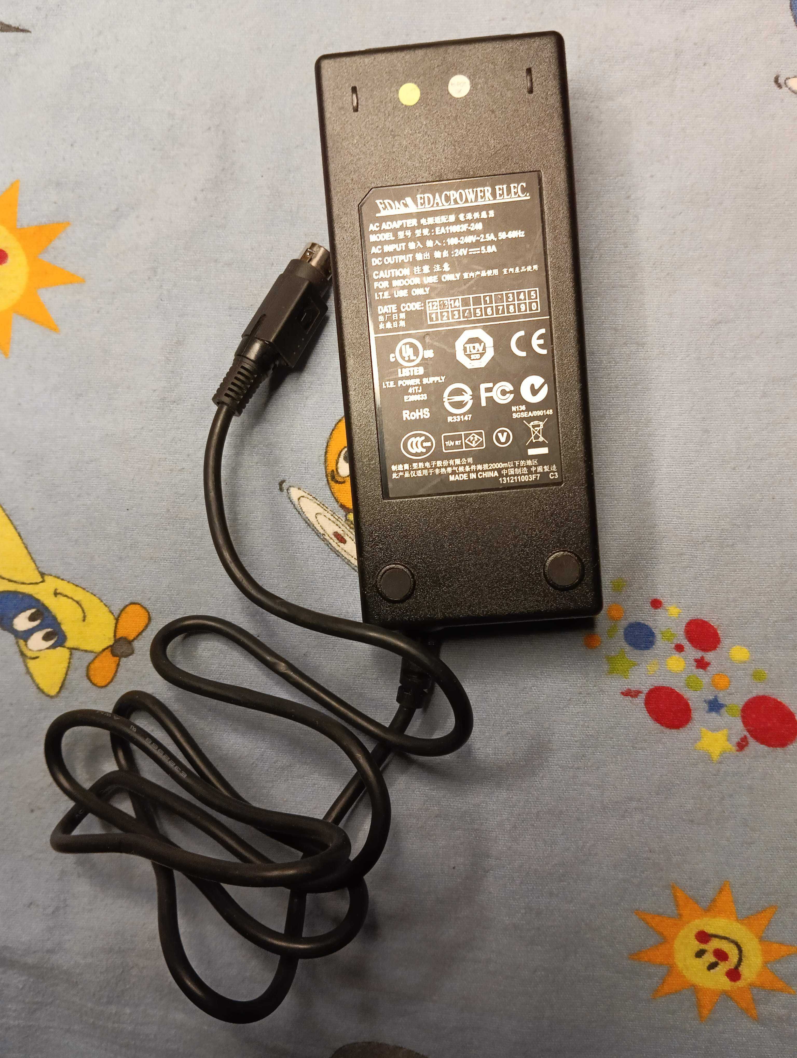 Блок питания живлення 24V 5.0A EDAC EA11003F-240