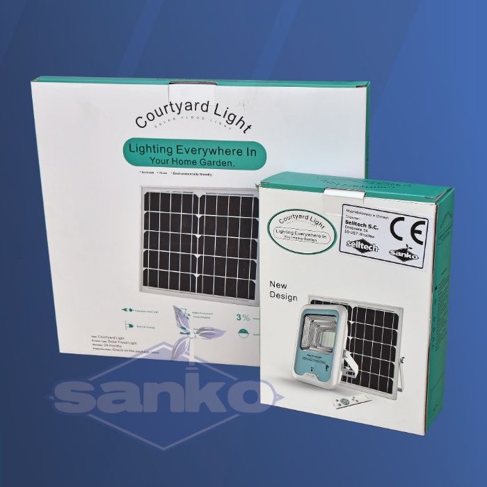 Lampa solarna SANKO LED E2 (60W) panel słoneczny 16W czujnik ruchu