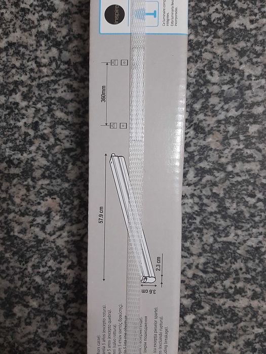 Régua LED 57cm (900LM intensidade)
