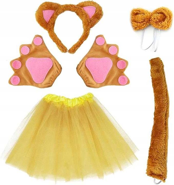 Zestaw kostium misia lwa tygrysa dla dzieci zwierzęcy cosplay 3-5 lat