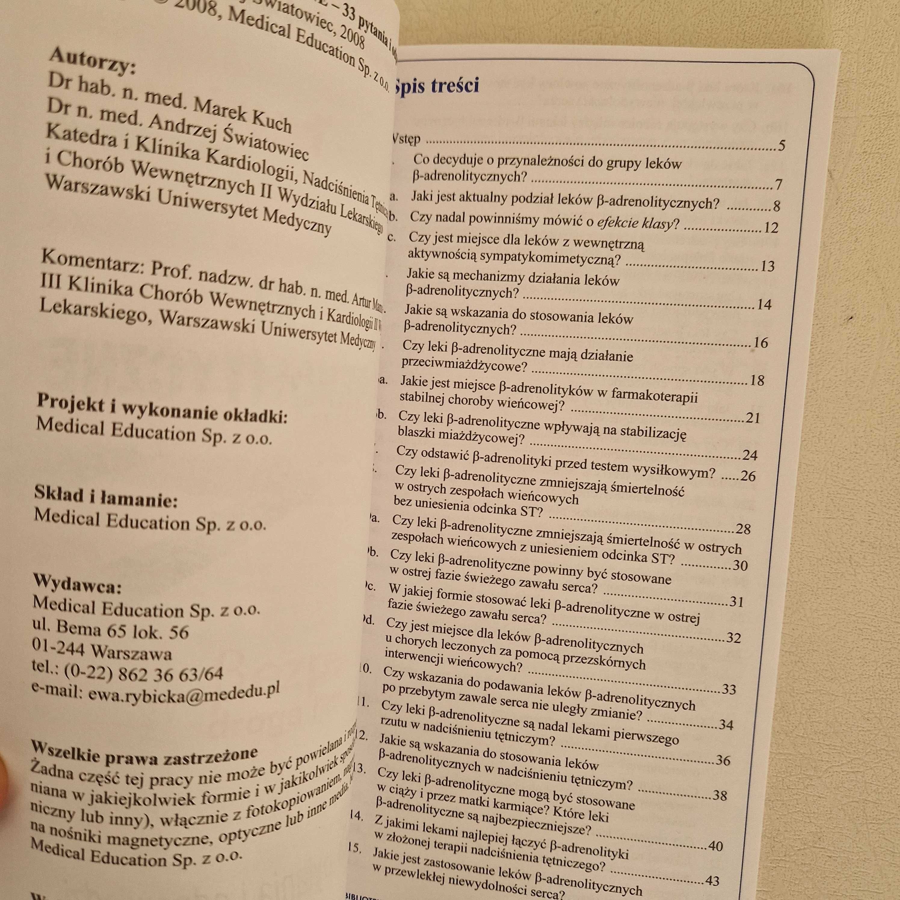 Leki betaadrenolityczne