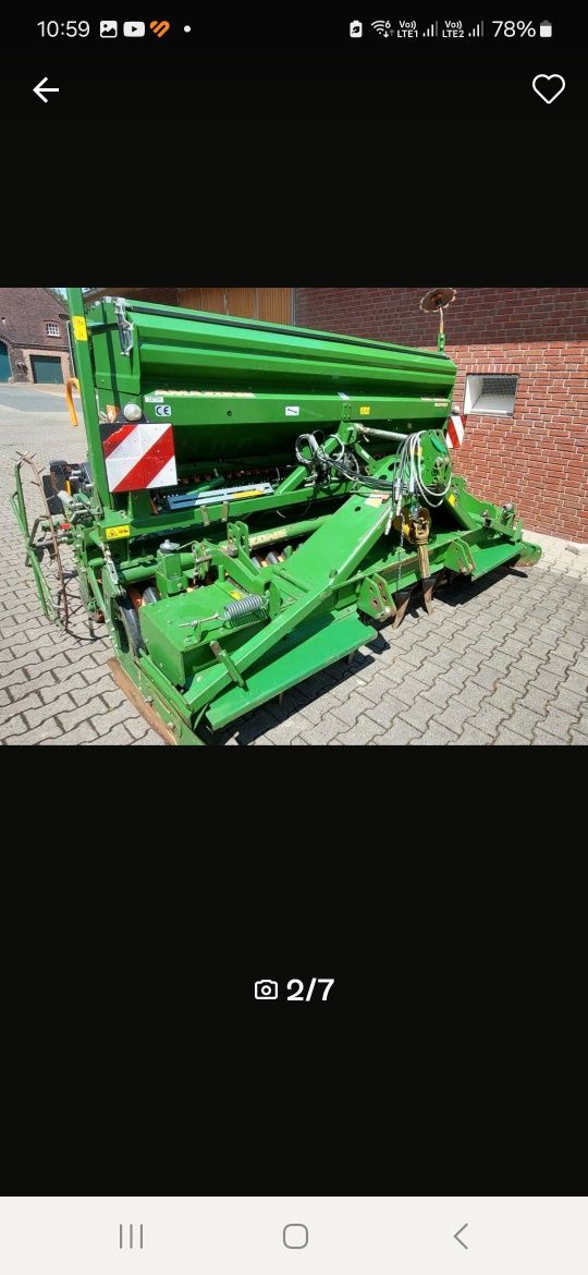 Agregat uprawowo siewny amazone Ad 303 kg303