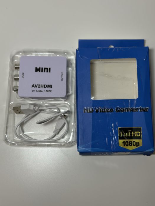 Adapter konwerter sygnału AV 3x RCA Cinch do HDMI