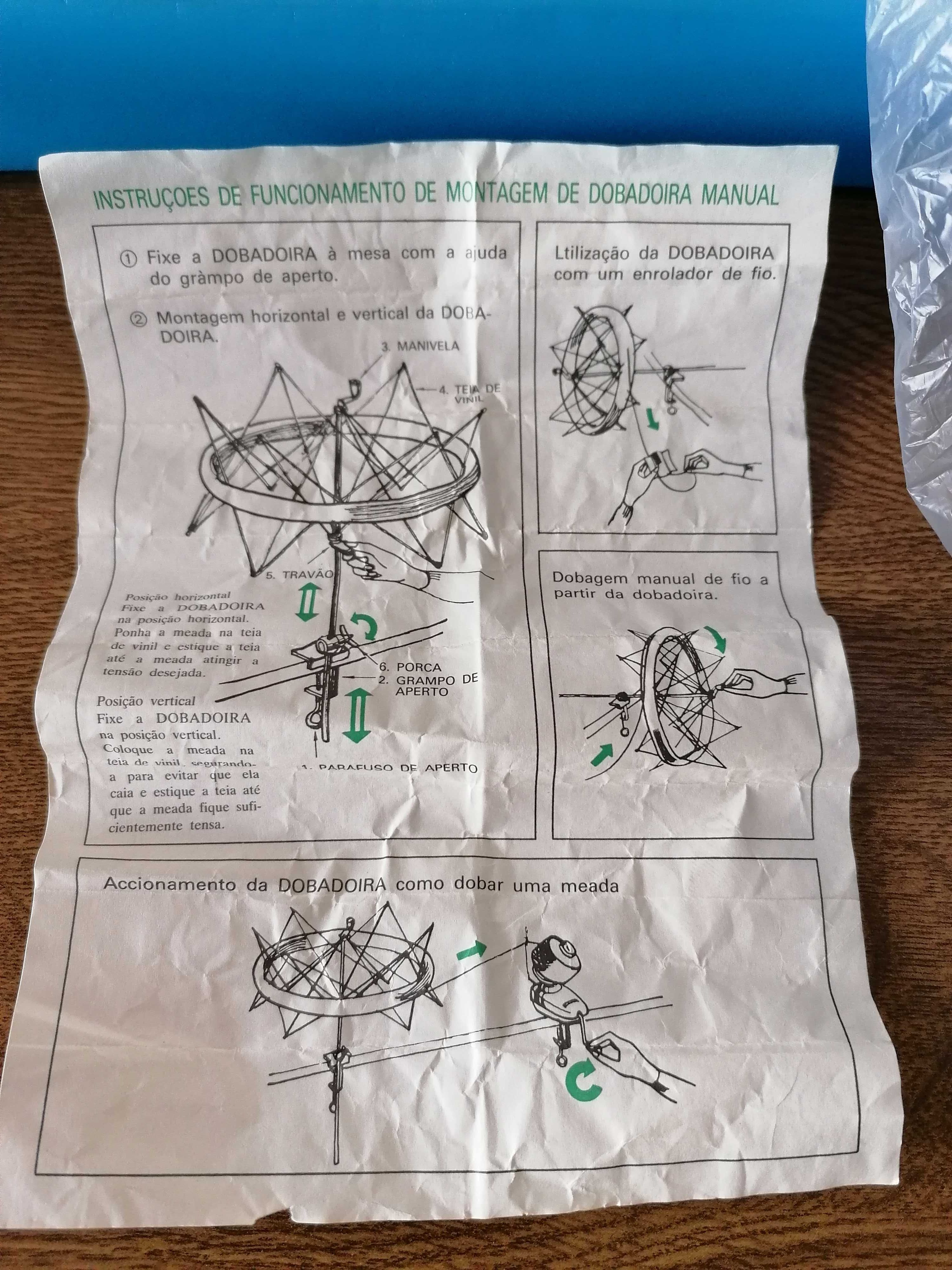 Dobador para lã, novo