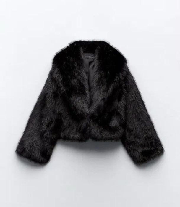 Шубка Zara, еко шуба як Zara, трендова та стильна