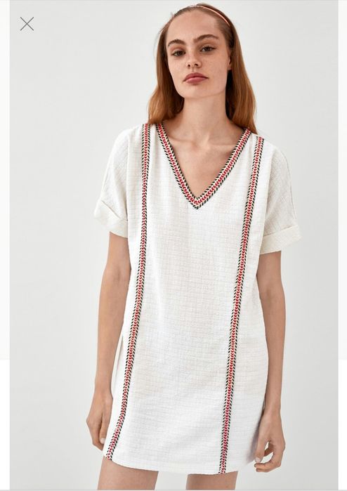 Платье Zara белое