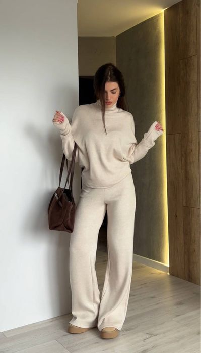 Женский теплый костюм ангора 42-48 шоколад,черный Жіночий костюм супер