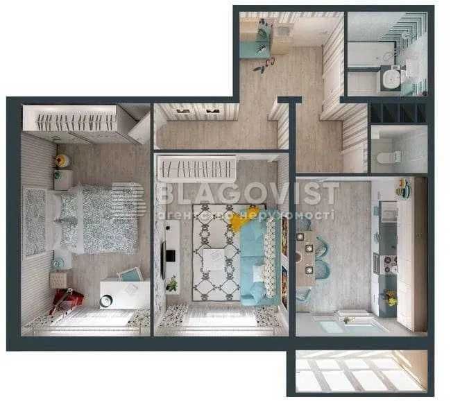 Продаж 2-к квартири 63,3м.кв. в новобудові ЖК Welcome Home, М. Позняки