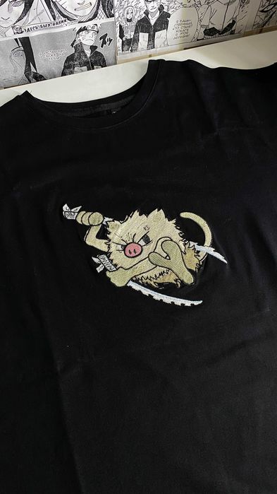 Футболки з вишивкою Eren Jaeger, Inosuke, Attack on Titan AOT