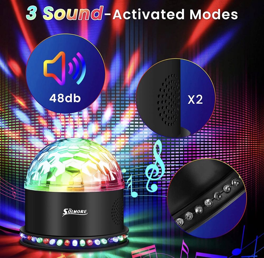 Kula dyskotekowa led-Solmore model S-DJ-RB001