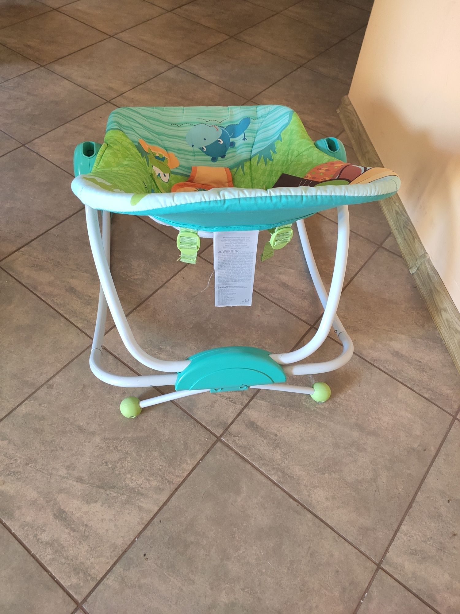 Leżaczek edukacyjny sensoryczny Bujaczek krzesełko dla niemowląt