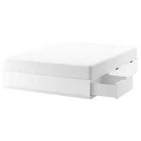 IKEA: Łóżko NORDLI z pojemnikami (bez materaca VAGSTRANDA lub z)