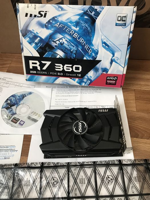 Видеокарта 2GB R7 360 Идеальное состояние
