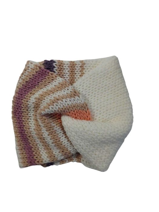 Opaska Handmade, turban Węzeł Dwuwarstwowa Zimowa szeroka PODWÓJNA,
