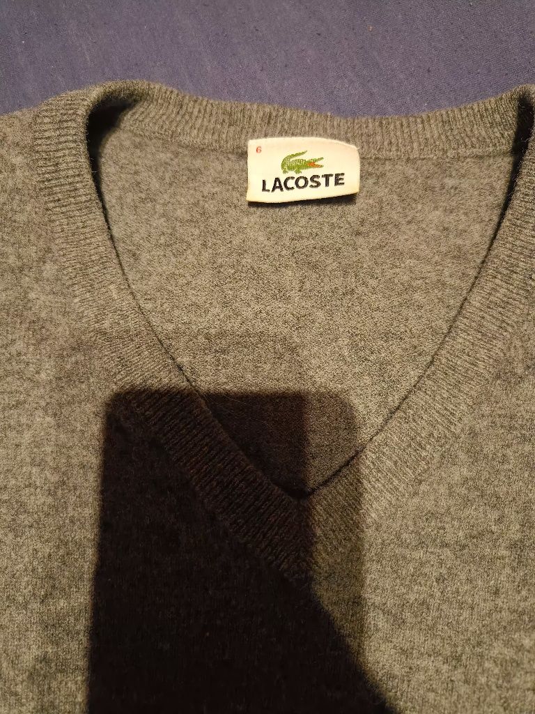 Sweter Lacoste r. L pure new wool