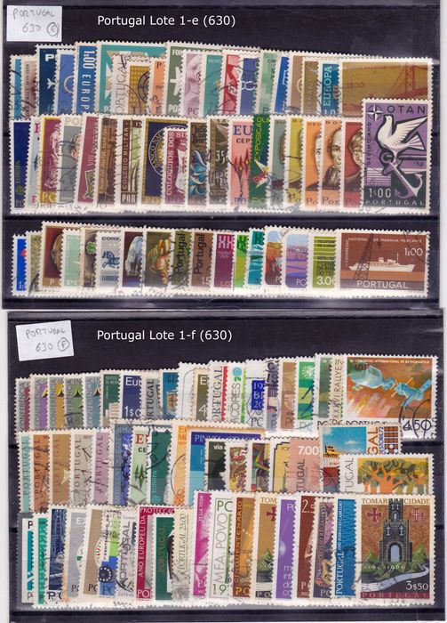 Lote de 630 Selos de Portugal