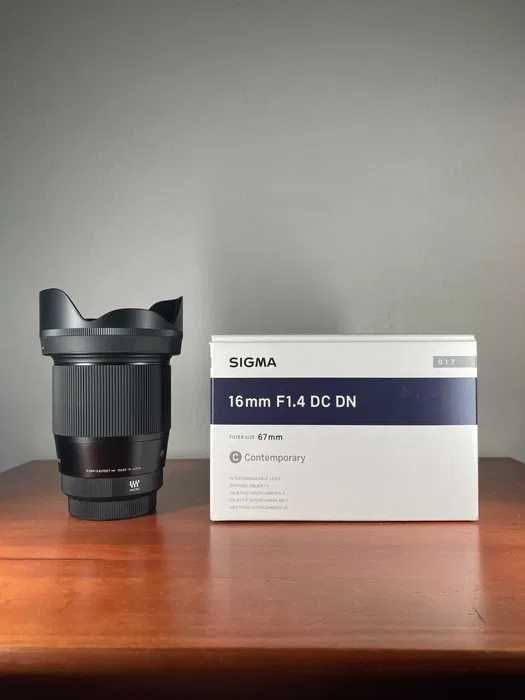 Objetiva Sigma 16mm 1.4 (M43/MFT Mount)