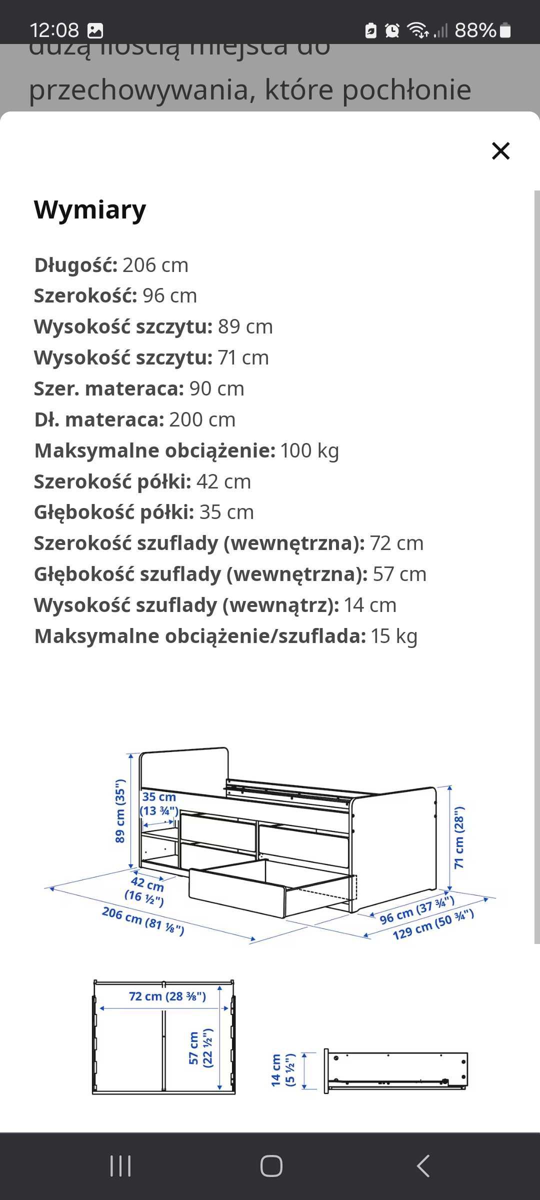 Łóżko młodzieżowe