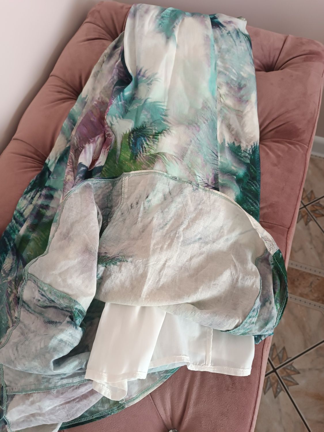 Letnia, kolorowa sukienka maxi Orsay r.34