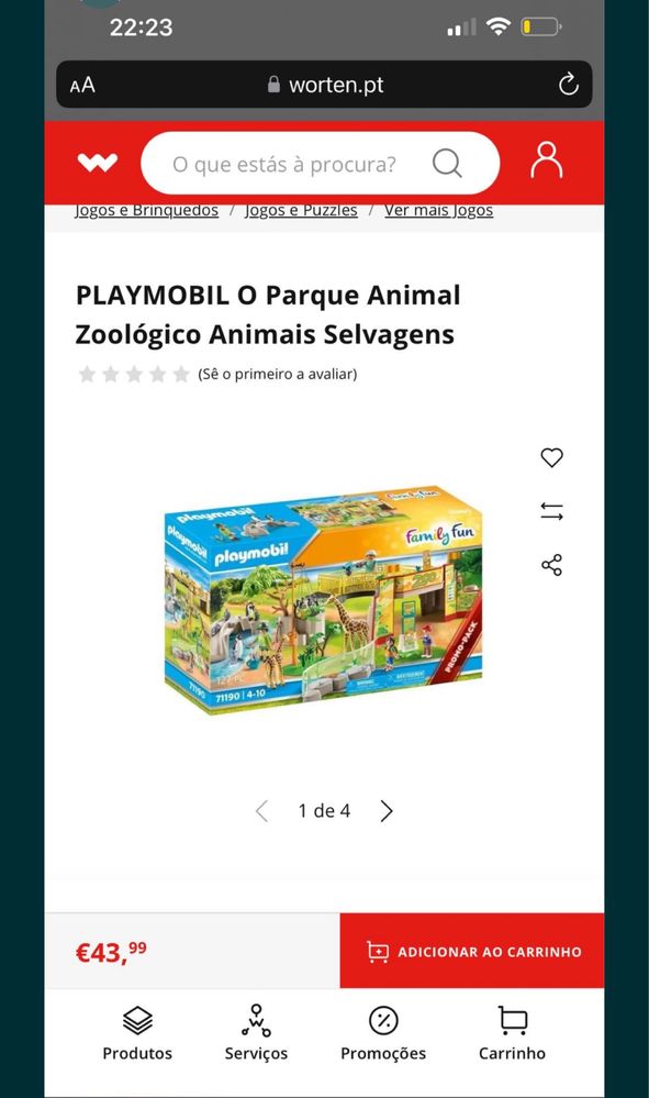 PLAYMOBIL O Parque Animal Zoológico Animais Selvagens