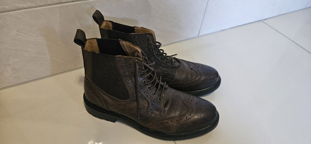 Buty skórzane męskie