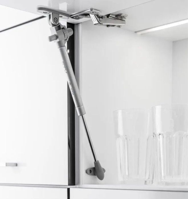 Газліфт з доводчиком  сірий. Польський, якісний