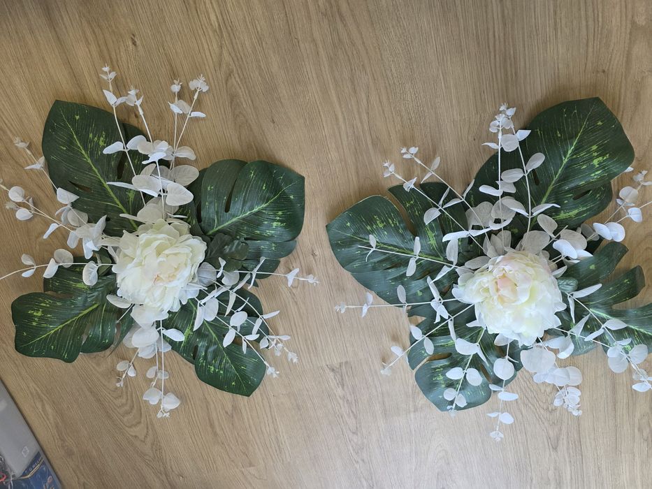 Kwiaty na auto samochód weselne wesele na przyssawki