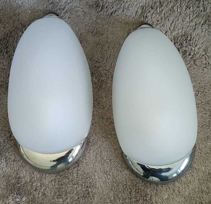 Zestaw 2 kinkietów Dante Alblaster marmurowe szkło i chrom