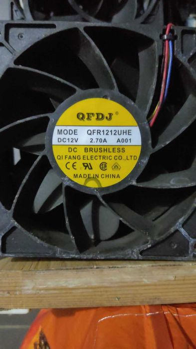 Ventoinha de alta pressão 120mm, 12v, 2.7A