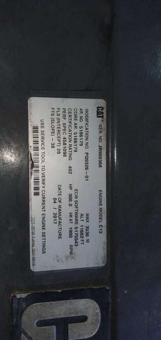 двигун  Claas Lexion Caterpillar C13