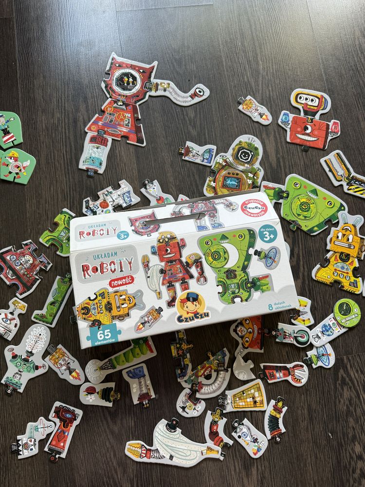 Puzzle CzuCzu roboty z gratisem