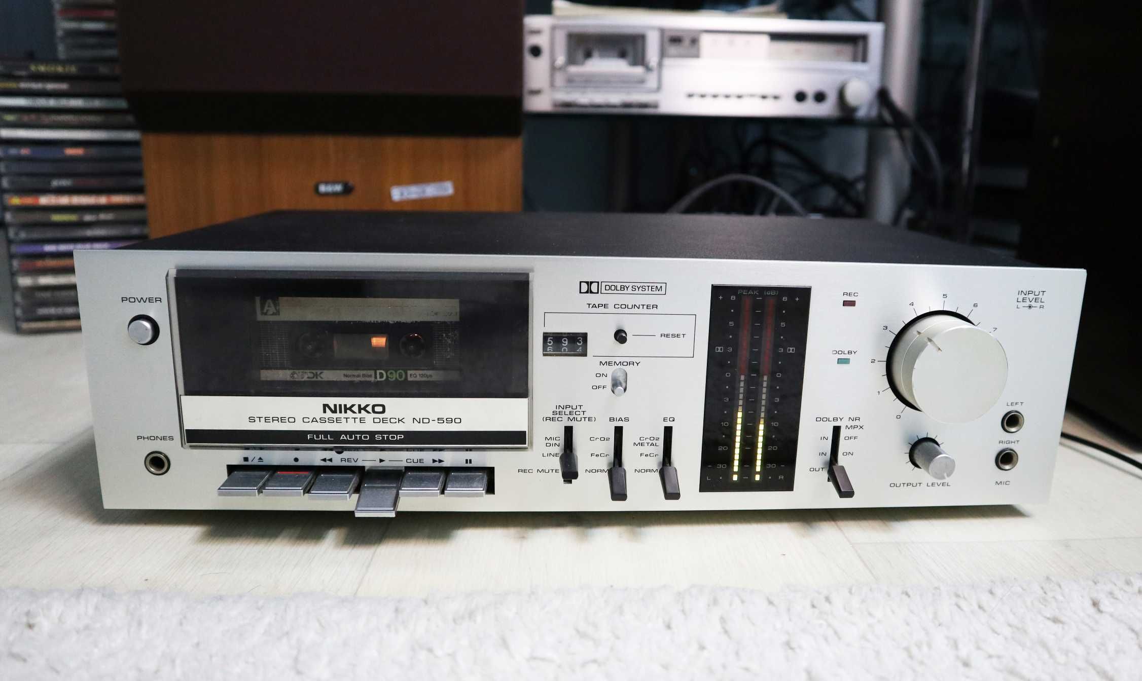 Кассетная дека NIKKO ND-590 Япония идеал