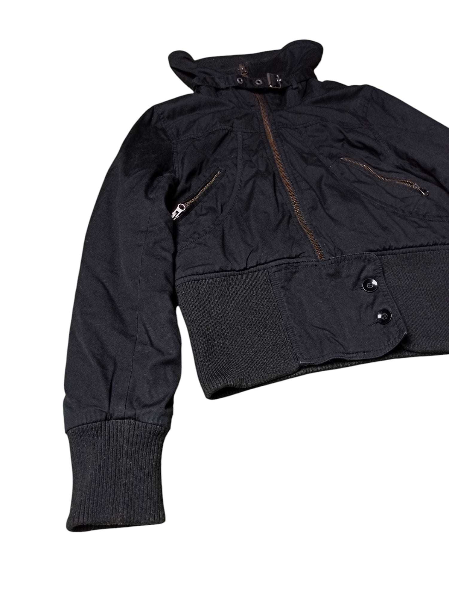Avant Garde Y2K Futuristic Opium Swag Jacket Long Collar
Kurtka Bomber
