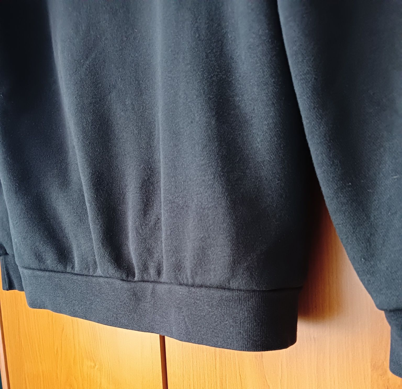 Bluza puma 152 z kapturem i kieszeniami  czarno biala