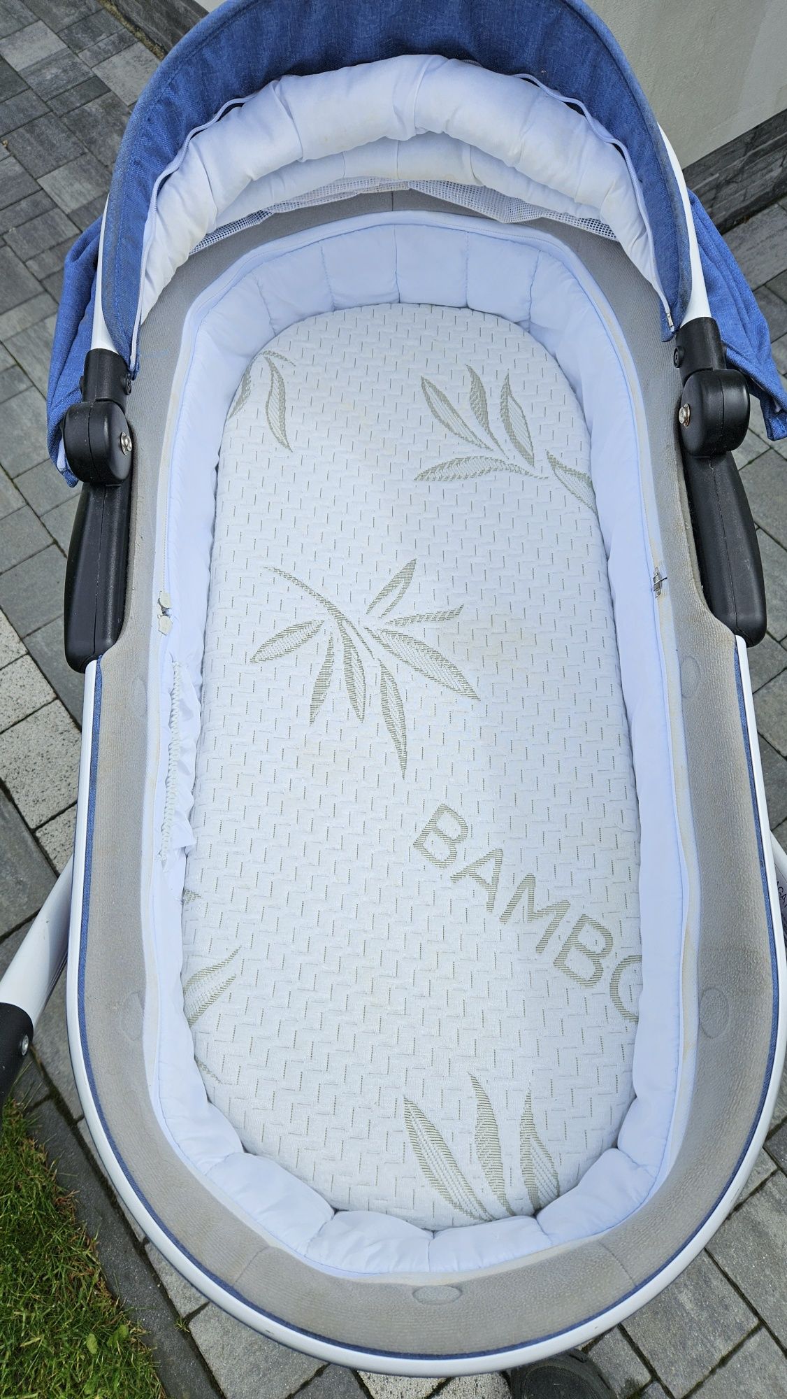 Wózek dla dziecka spacerowy gondola ekoskóra