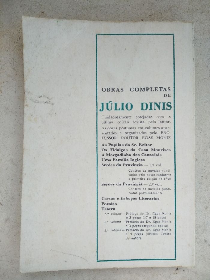 Livro As Pupilas do Senhor Reitor de Julio Dinis