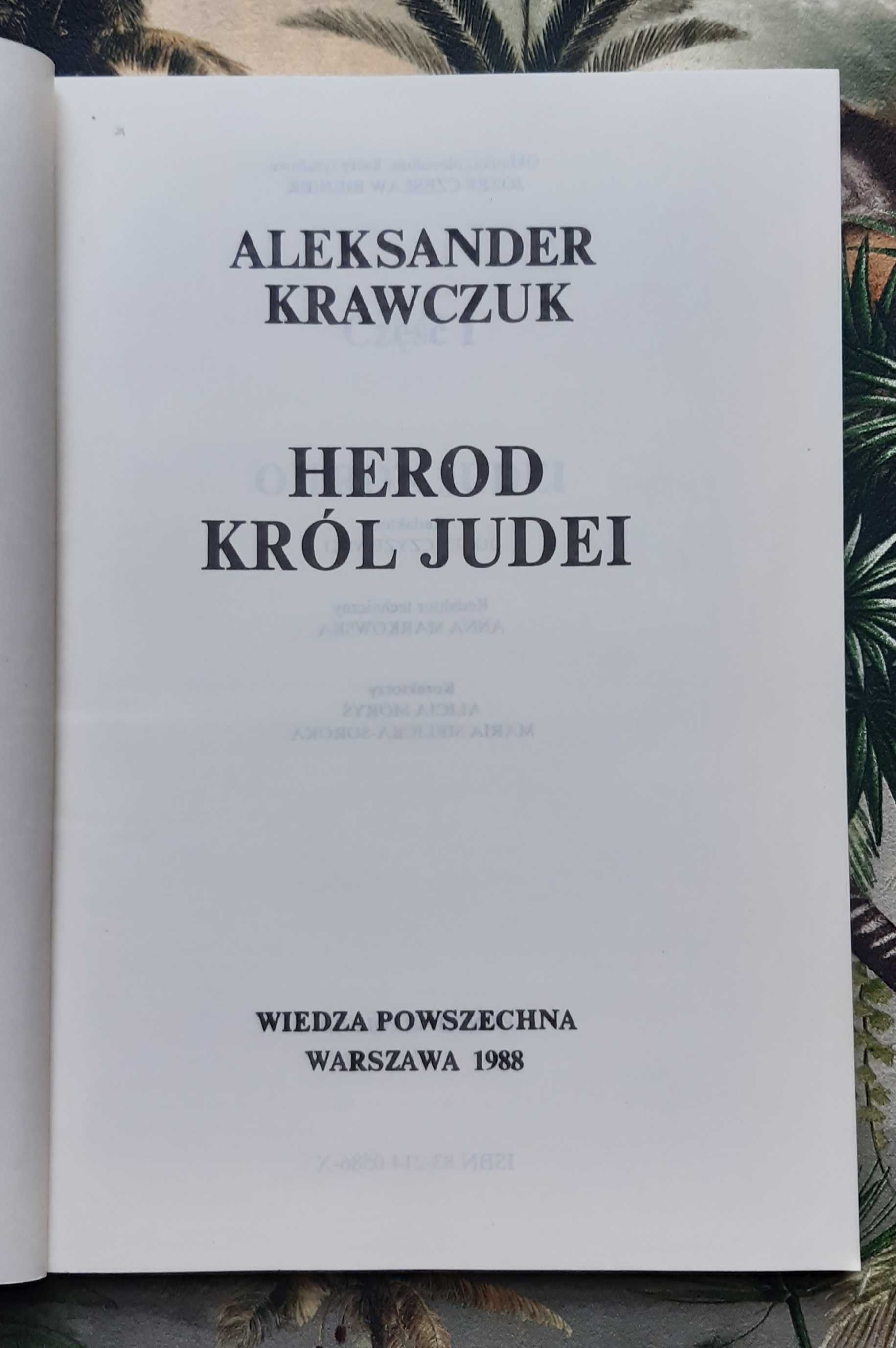 Książka "Herod król Judei" Krawczuk