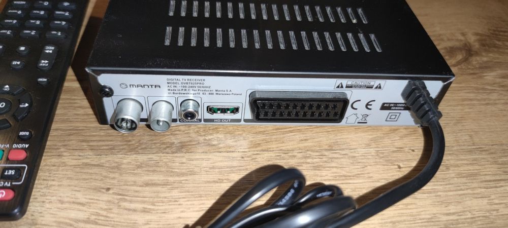 ### Dekoder DVB-T2/T/C Manta DVBT025PRO ###