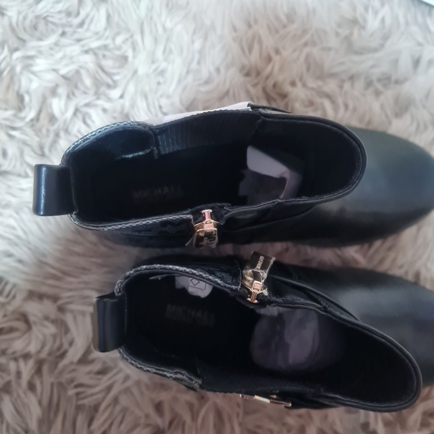 Michael Kors botki harlee buty zimowe sztybety kozaki r. 37 czarne