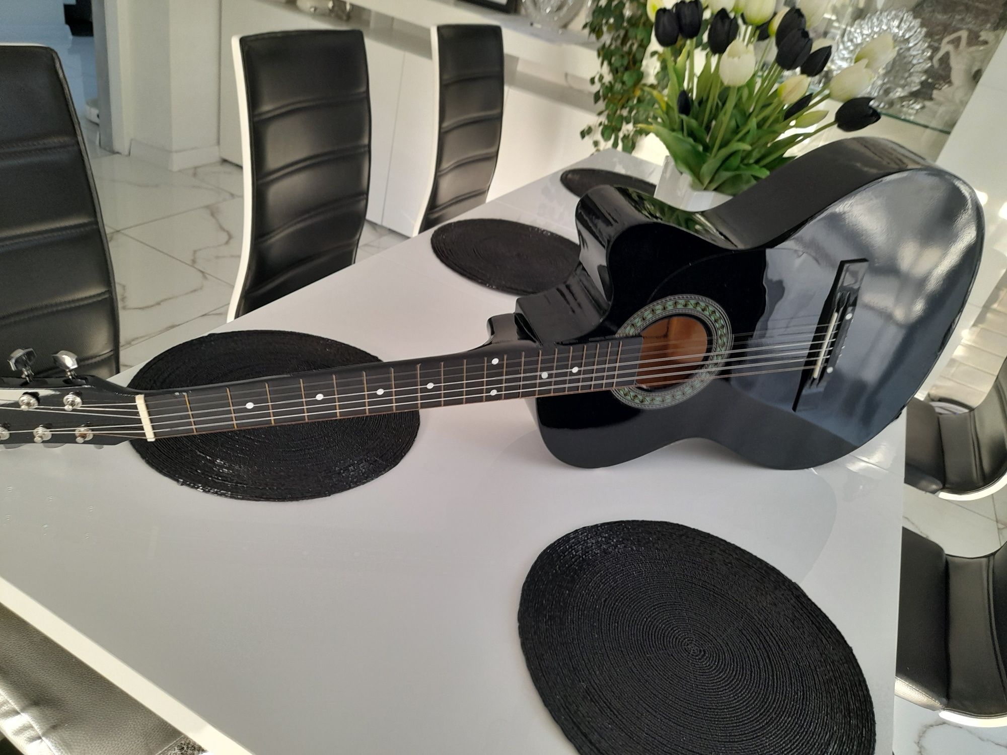 Gitara akustyczna castelo g3 rozmiar 4/4 czarny połysk