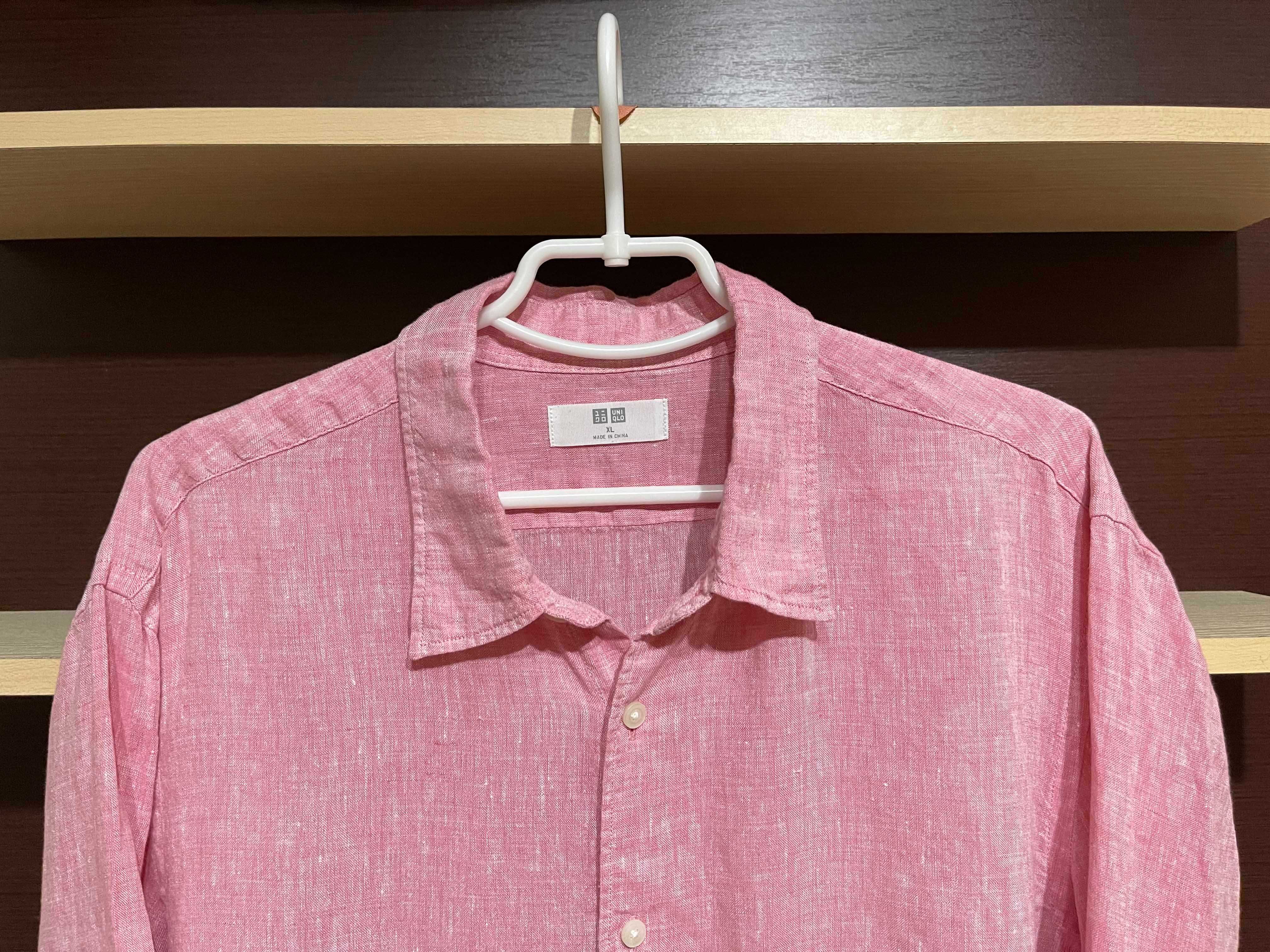 Uniqlo, 100% льон оригінал сорочка, рубашка