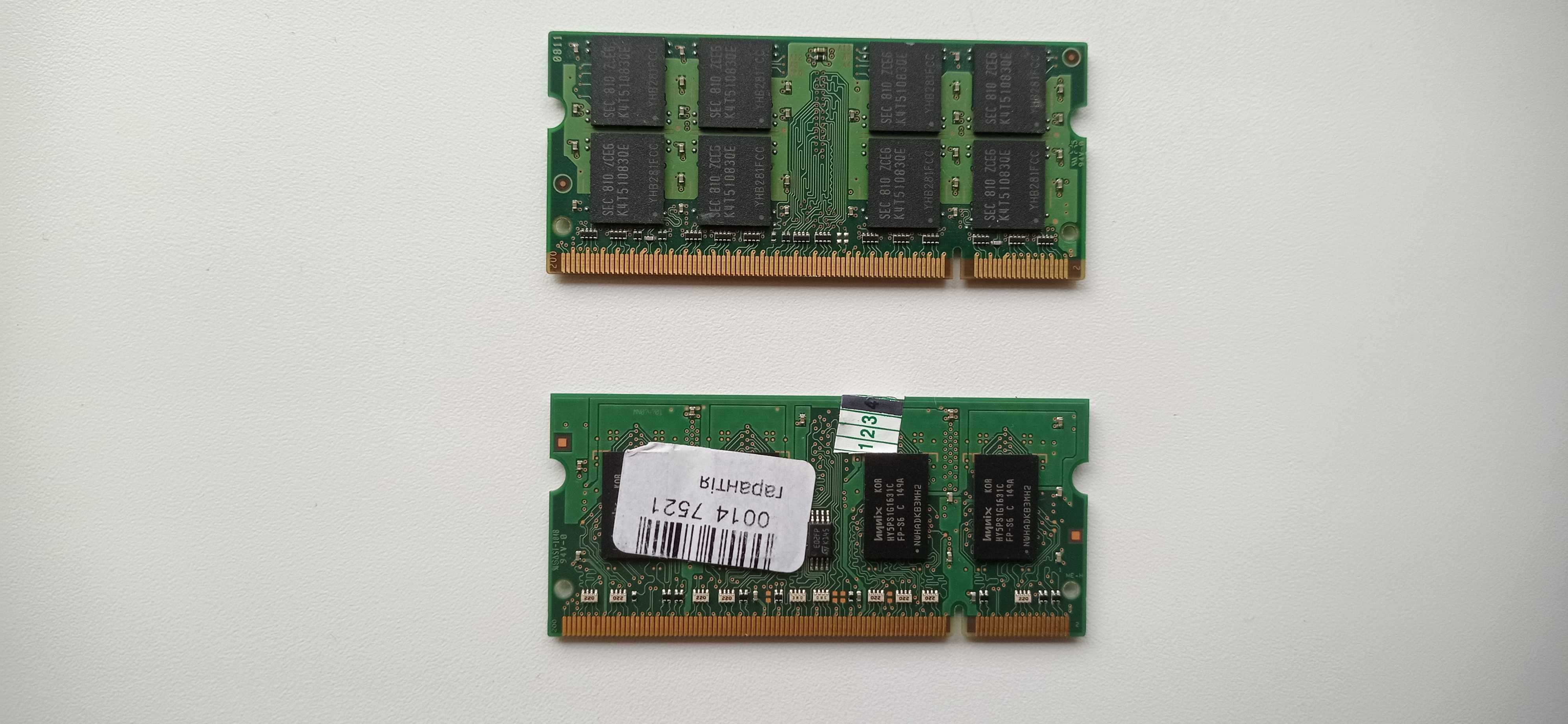 Оперативная память на ноутбук DDR2 1Gb (6шт.)