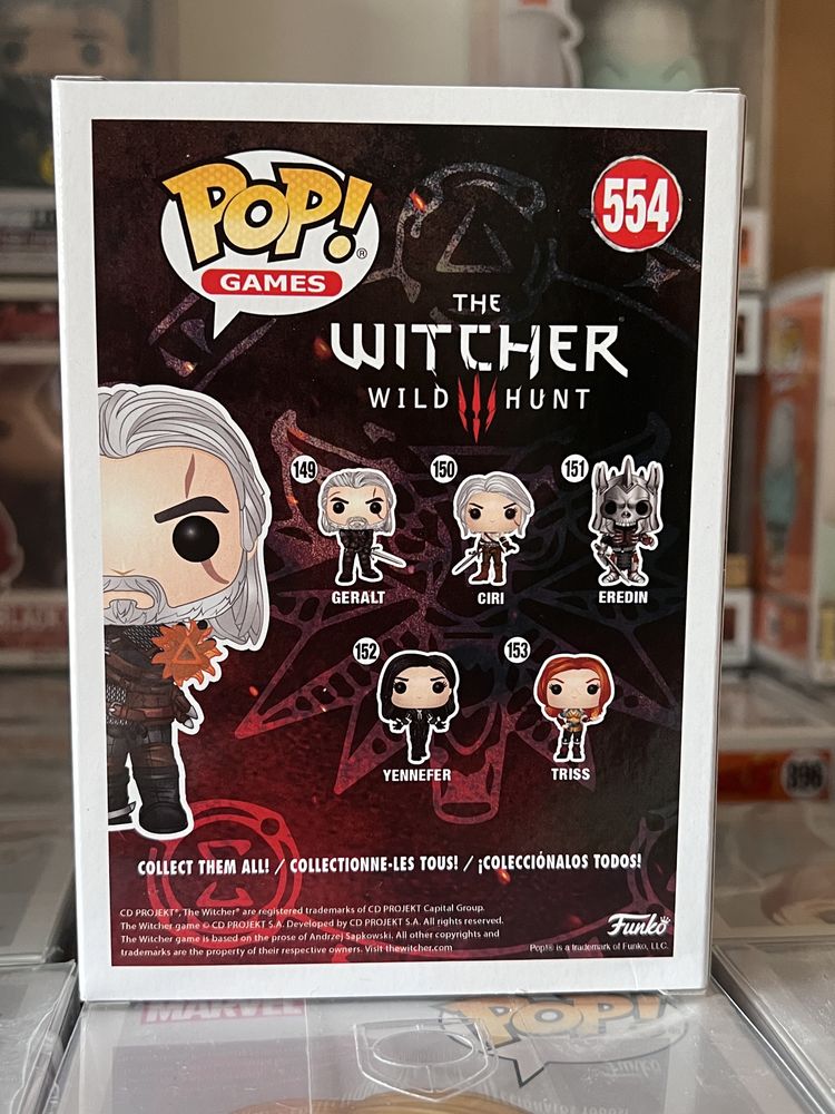 Geralt 554 Igni The Witcher Funko Pop