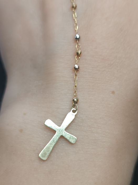 Naszyjnik różaniec złoty