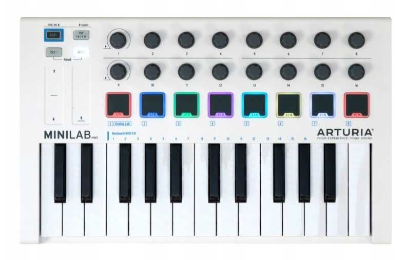 ARTURIA MINILAB 2 ableton live lite i analog lab intro kontroler midi