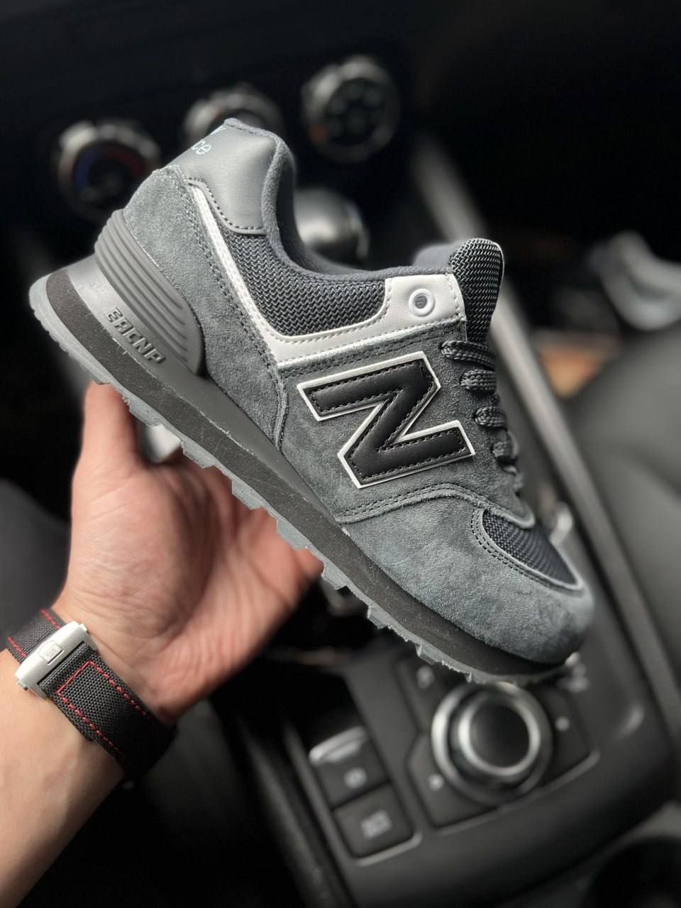 Кросівки Унісекс New Balance 574 Dark Gray & Black