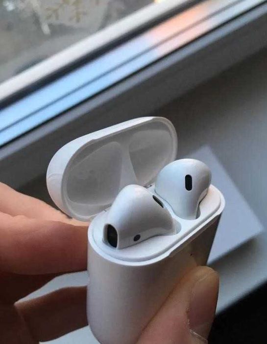 Беспроводные наушники Airpods 2 без 1в1 +чехол